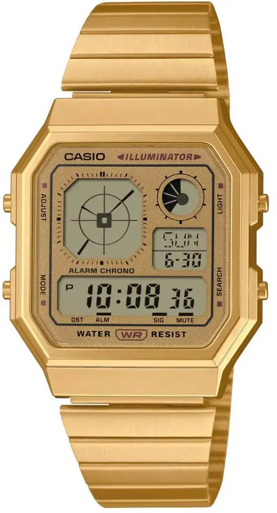Casio A130WEG-9ADF Quartz Çelik Altın Rengi 34 mm Erkek Kol Saati