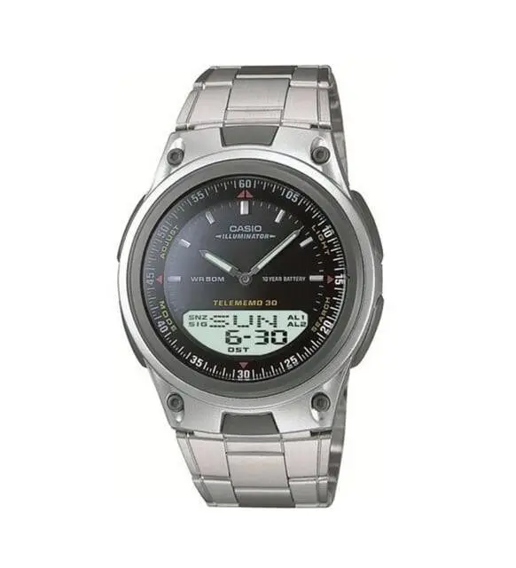 Casio AW-80D-1AVDF Quartz Çelik Gri Siyah Kadran 40 mm Erkek Kol Saati
