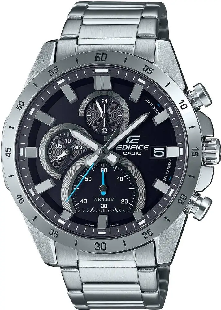 Casio EFR-571D-1AVUDF Quartz Çelik Gri Siyah Kadran 10 ATM 47 mm Erkek Kol Saati