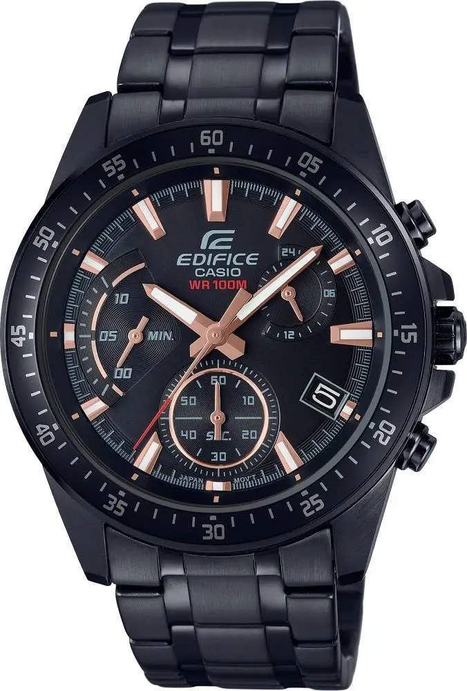 Casio EFV-540DC-1BVUDF Quartz Çelik Siyah 10 ATM 44 mm Erkek Kol Saati