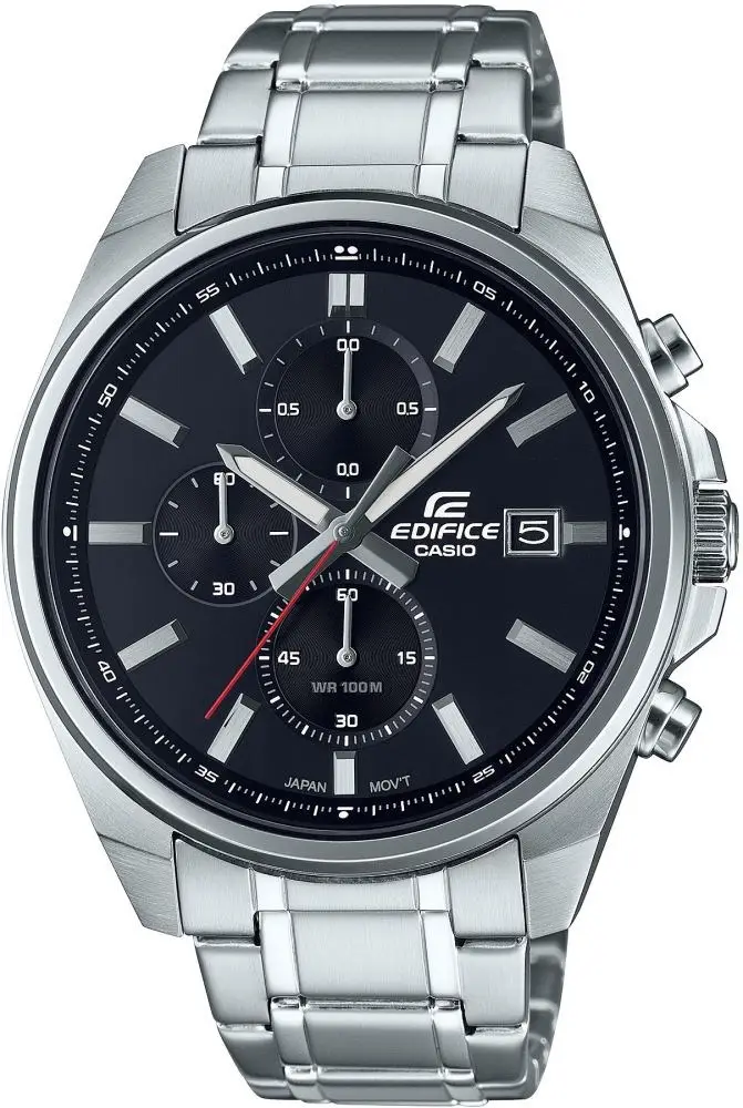 Casio EFV-610D-1AVUDF Quartz Çelik Gri Siyah Kadran 44 mm Erkek Kol Saati
