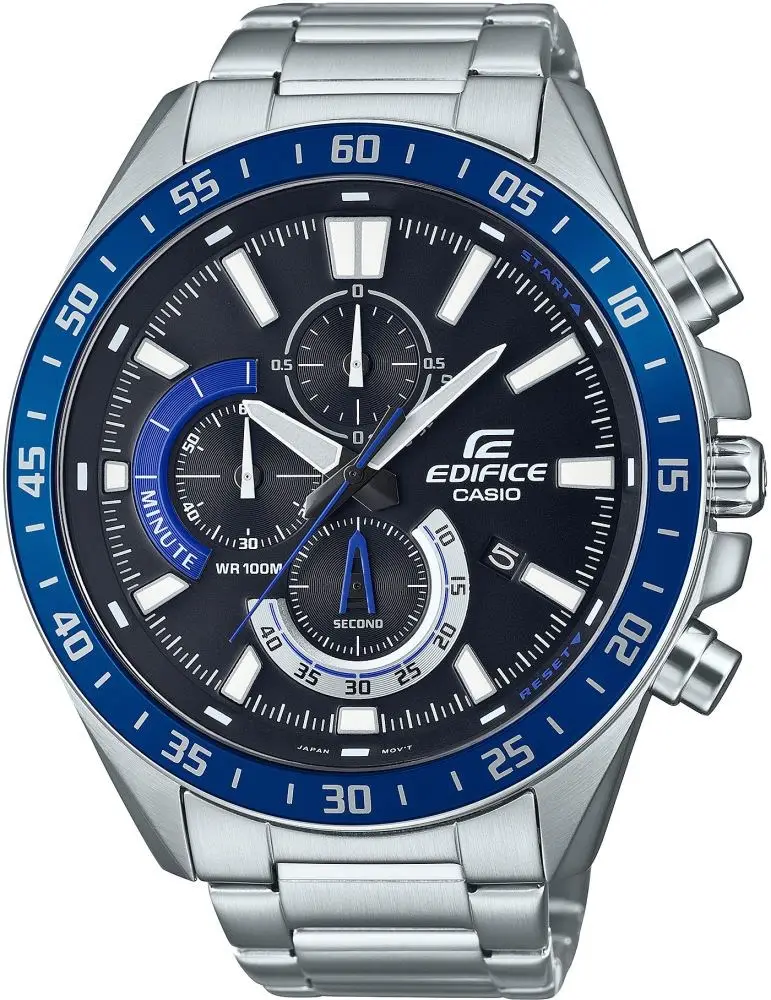 Casio EFV-620D-1A2VUDF Quartz Çelik Gri Siyah Kadran 10 ATM 51 mm Erkek Kol Saati