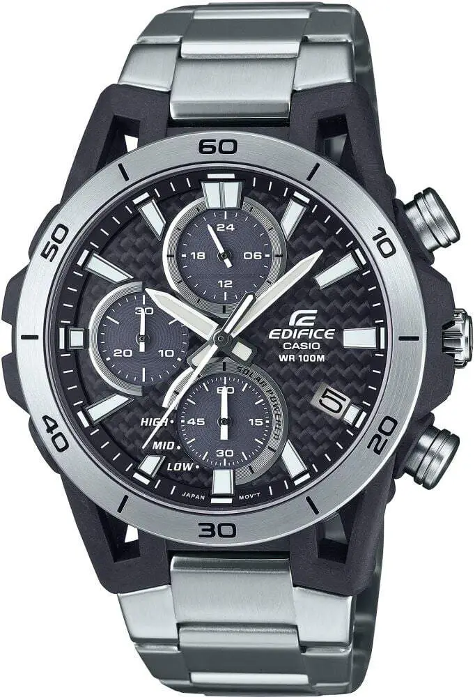 Casio EQS-960D-1AVUDF Quartz Çelik Gri 10 ATM 45 mm Erkek Kol Saati