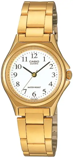 Casio LTP-1130N-7BRDF Quartz Çelik Altın Rengi Beyaz Kadran 26 mm Kadın Kol Saati