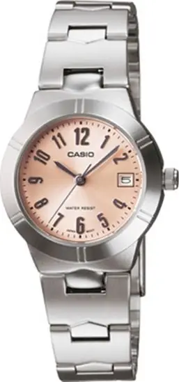 Casio LTP-1241D-4A3DF Quartz Çelik Gri Pembe Kadran 25 mm Kadın Kol Saati