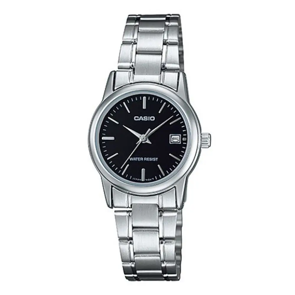 Casio LTP-V002D-1AUDF Quartz Çelik Gri Siyah Kadran 25 mm Kadın Kol Saati