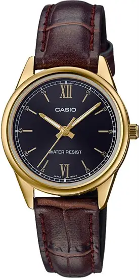 Casio LTP-V005GL-1B2UDF Quartz Deri Kahverengi 28 mm Kadın Kol Saati