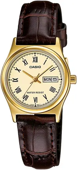 Casio LTP-V006GL-9BUDF Quartz Deri Kordon Kahve 25 mm Kadın Kol Saati
