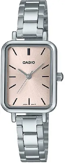 Casio LTP-V009D-4EUDF Quartz Çelik Gri Pembe Kadran 21 mm Kadın Kol Saati