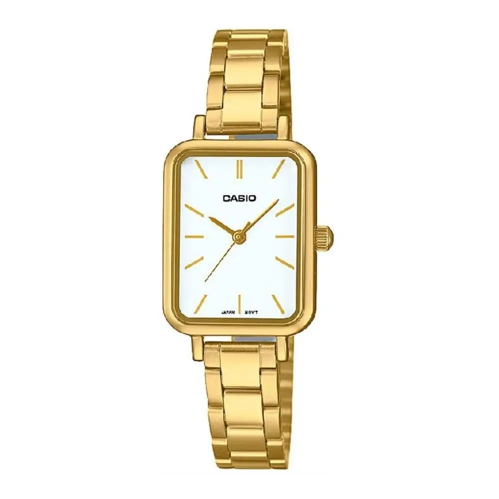 Casio LTP-V009G-7EUDF Quartz Çelik Gri Altın Rengi Beyaz Kadran 21 mm Kadın Kol Saati