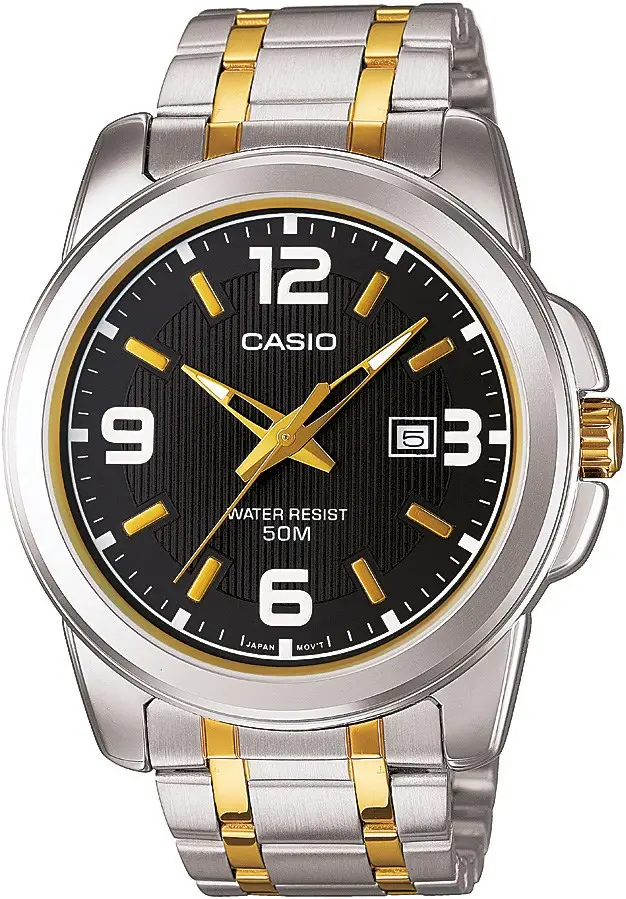 Casio MTP-1314SG-1AVDF Quartz Çelik Gri Altın Sarısı 45 mm Erkek Kol Saati