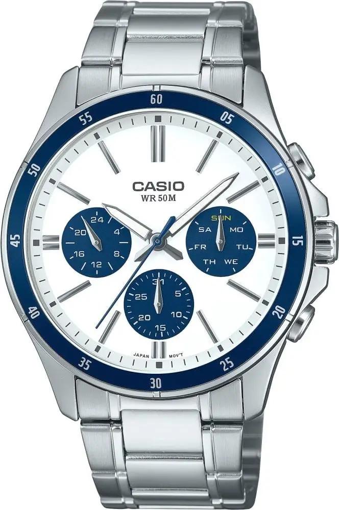 Casio MTP-1374D-7A2VDF Quartz Çelik Gri 44 mm Erkek Kol Saati