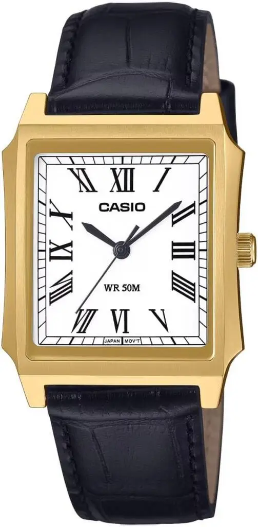 Casio MTP-B190GL-7BVDF Quartz Deri Siyah Beyaz Kadran 32 mm Erkek Kol Saati