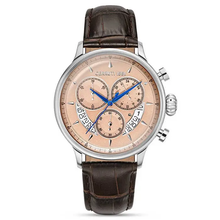 Cerruti 1881 CIWGC0110202 Quartz Deri Kahverengi 45 mm Erkek Kol Saati