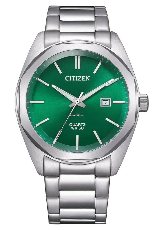 Citizen BI5110-54X Quartz Çelik Gri Yeşil Kadran 41 mm Erkek Kol Saati