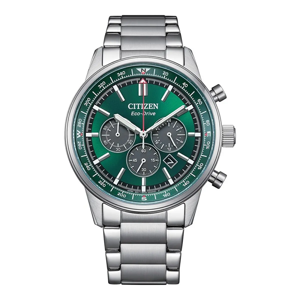 Citizen CA4720-52X Quartz Çelik Gri Yeşil Kadran 10 ATM 42 mm Erkek Kol Saati