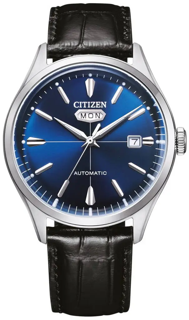 Citizen NH8390-20LC Otomatik Deri Siyah 40 mm Erkek Kol Saati 