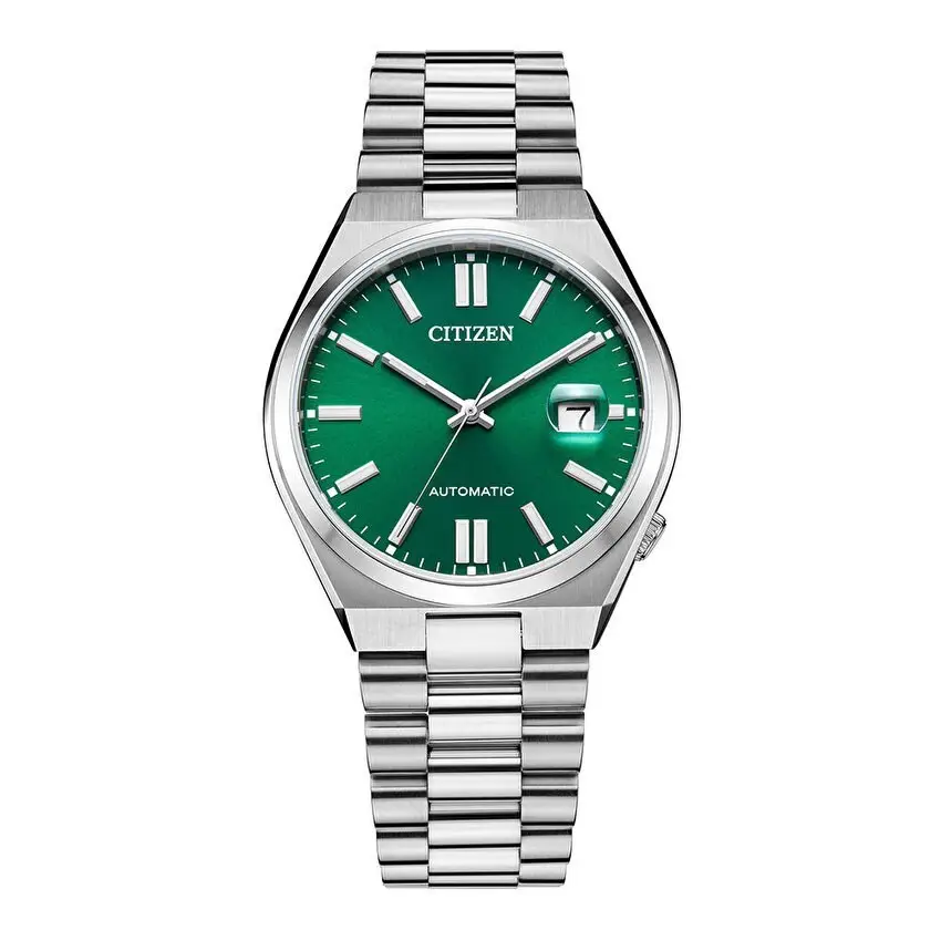 Cıtızen Tsuyosa NJ0150-81X Otomatik Çelik Gri Yeşil Kadran Safir 40 mm Erkek Kol Saat