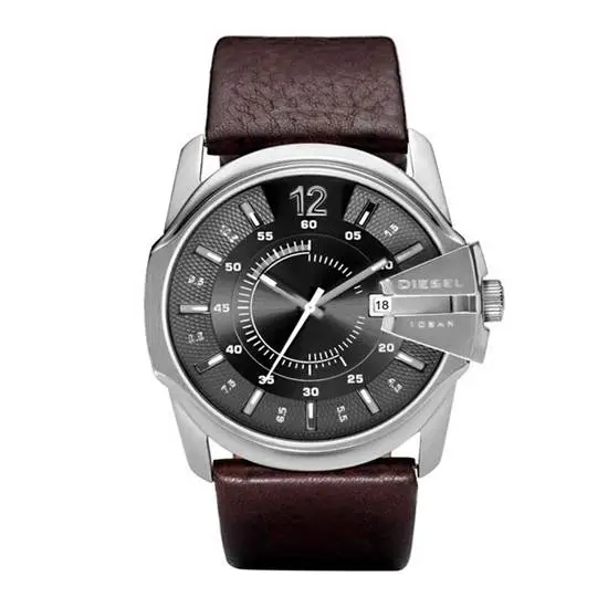 Diesel DZ1206 Quartz Deri Kahverengi Siyah Kadran 45 mm Erkek Kol Saati