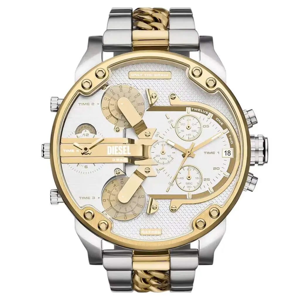 Diesel DZ7486 Quartz Çelik Sarı-Gri 57 mm Erkek Kol Saati