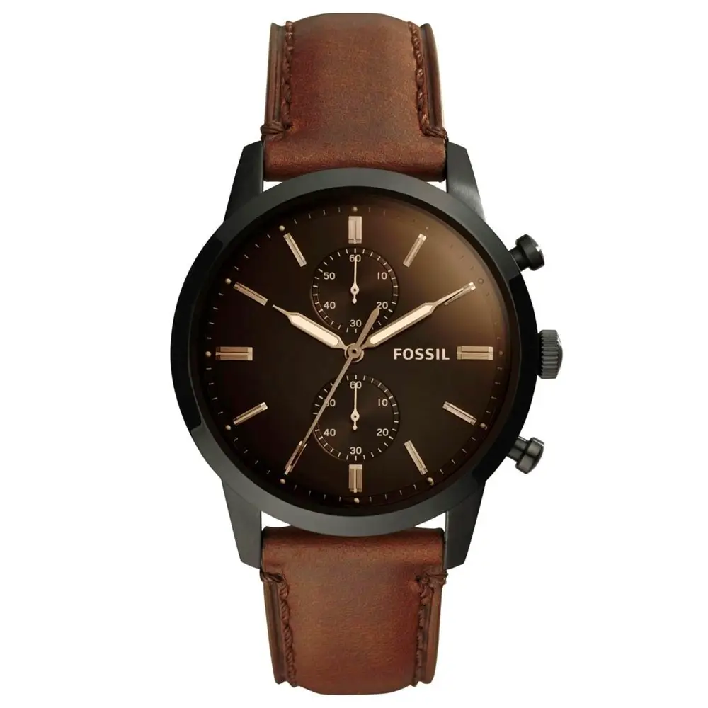 Fossil FFS5437 Quartz Deri Kahverengi 44 mm Erkek Kol Saati
