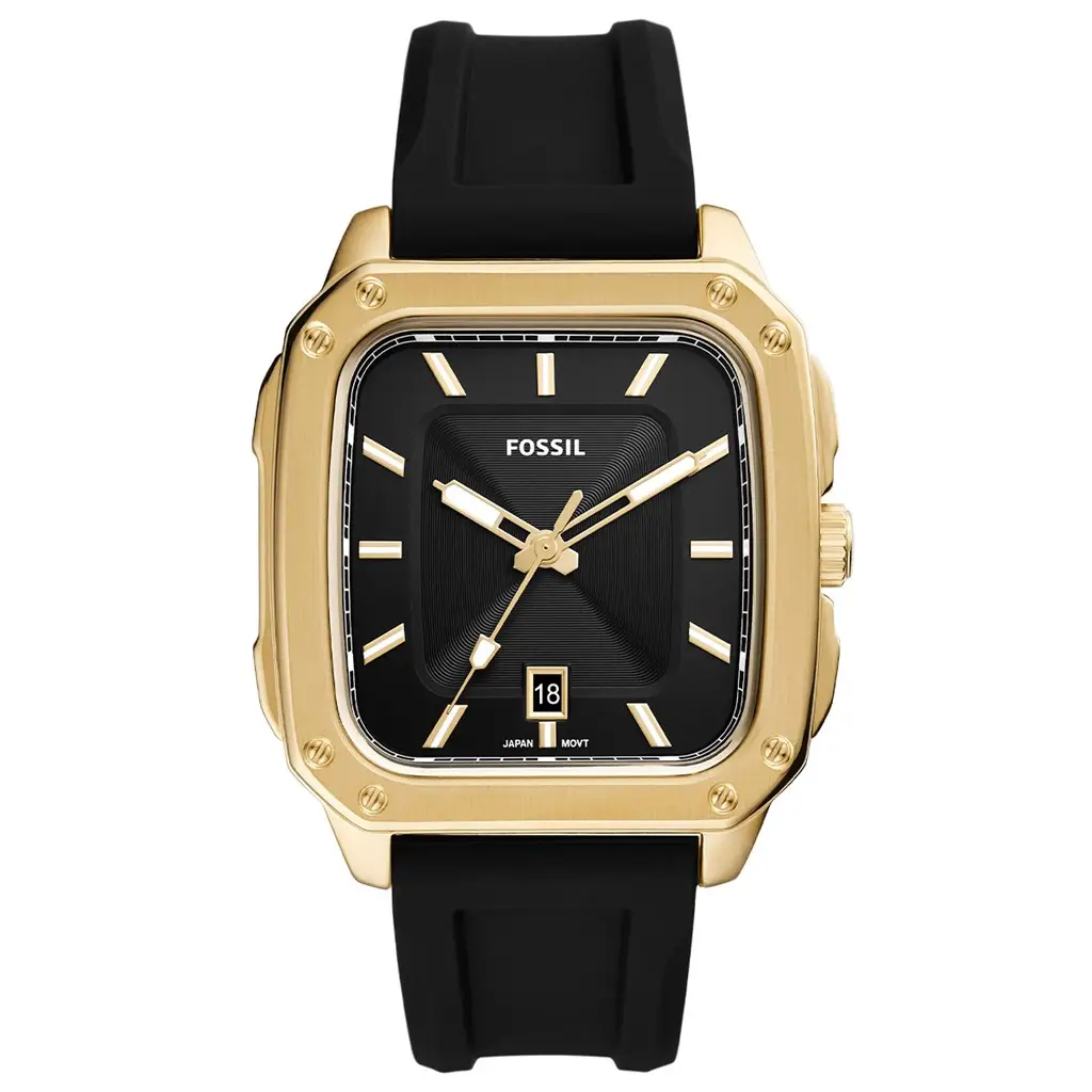 Fossil FFS5981 Quartz Silikon Siyah 42 mm Kadın Kol Saati