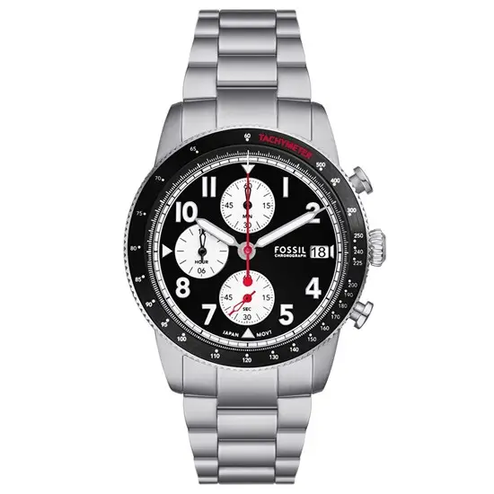 Fossil FFS6045 Quartz Çelik Gri 42 mm Erkek Kol Saati