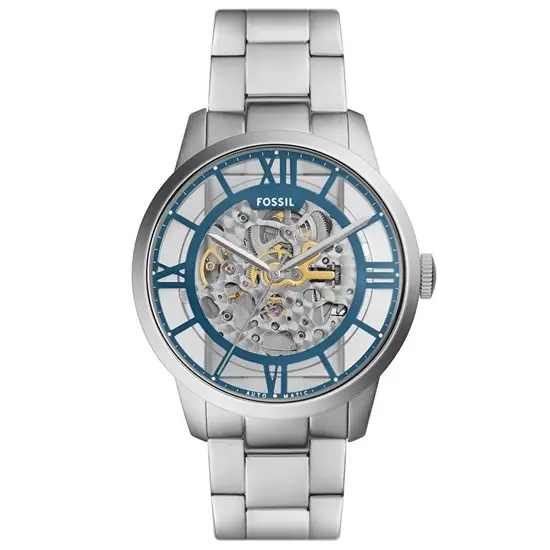 Fossil FME3260 Otomatik Çelik Gri Mavi Kadran 44 mm Erkek Kol Saati