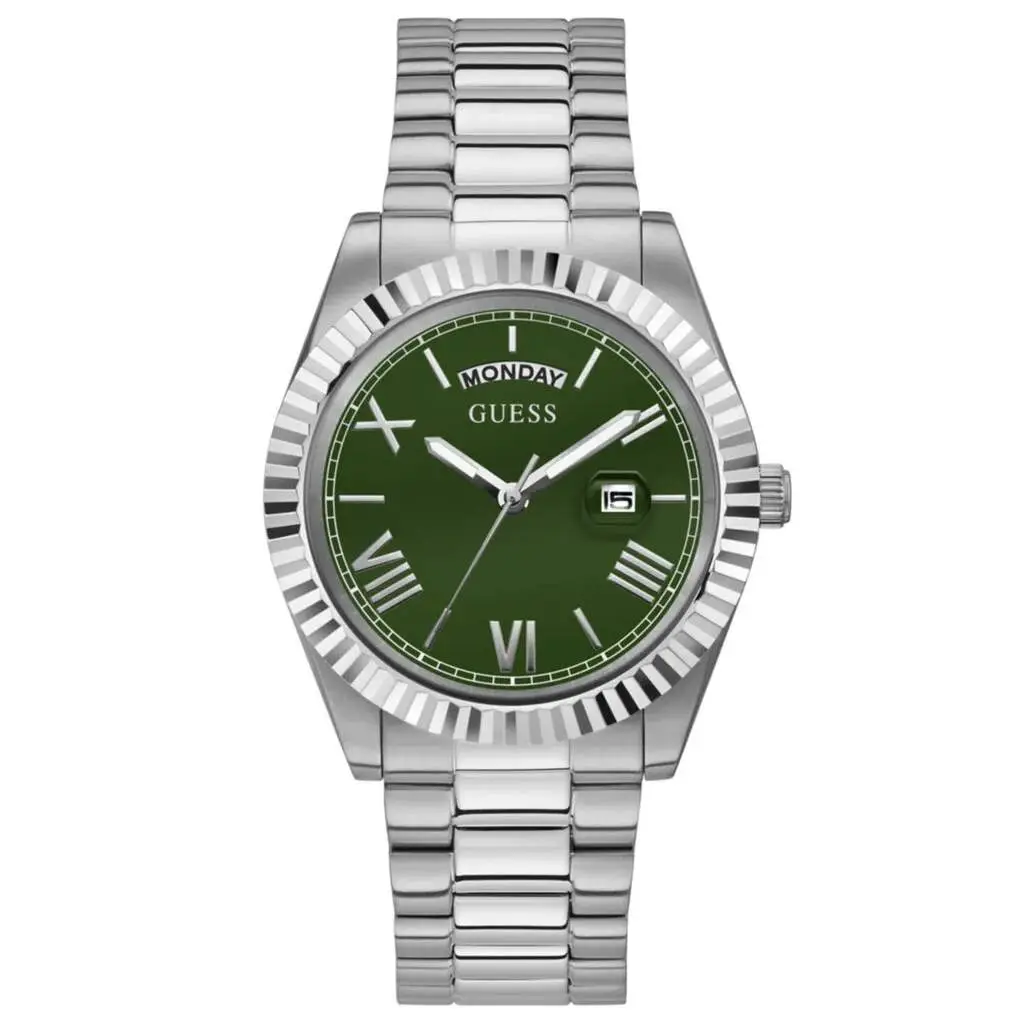 Guess GUGW0265G10 Quartz Çelik Gri Yeşil Kadran 42 mm Erkek Kol Saati