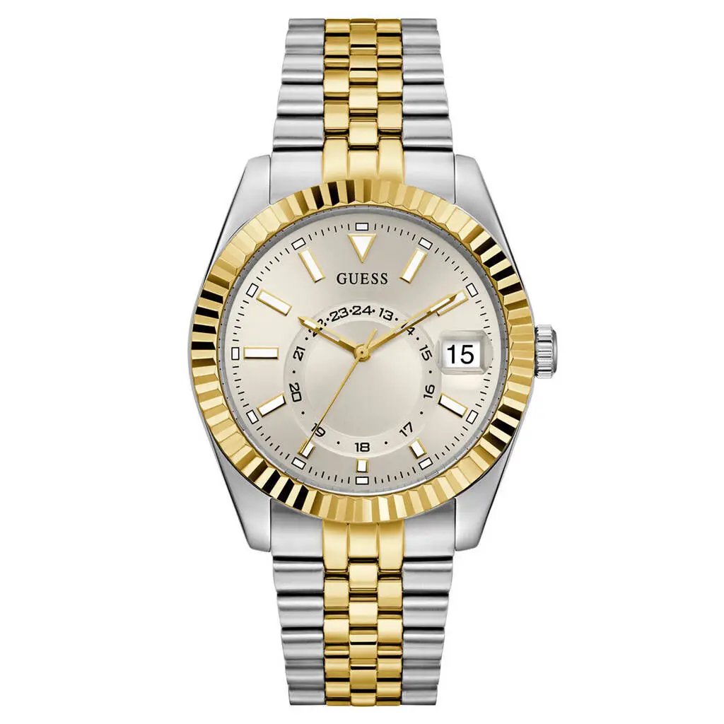 Guess GUGW0977G6 Quartz Çelik Gri Altın Rengi 42 mm Erkek Kol Saati