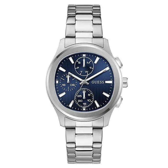 Guess GUGW1048G7 Quartz Çelik Gri Lacivert Kadran 40 mm Erkek Kol Saati