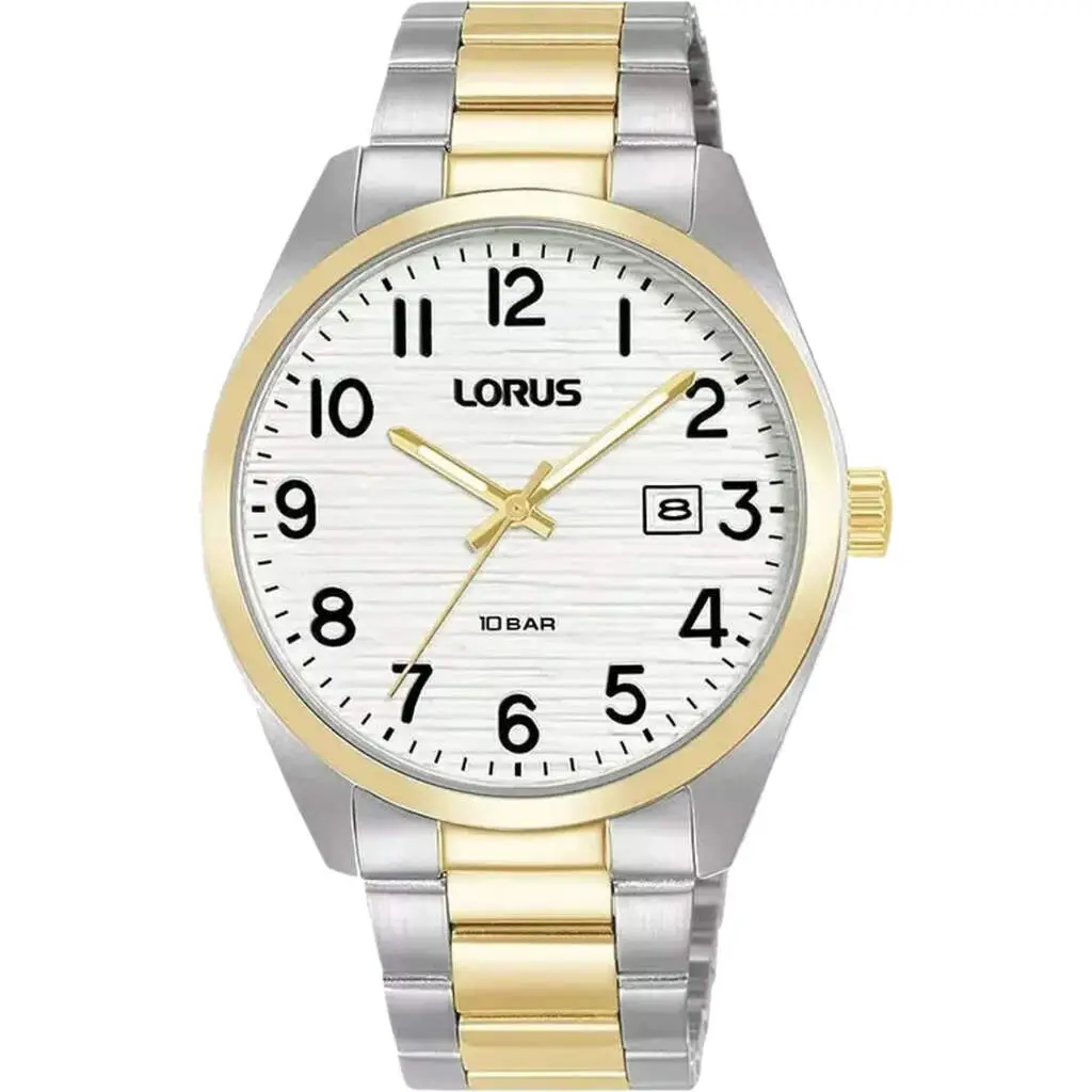 Lorus RH912RX9 Quartz Çelik Altın/Gri Beyaz Kadran 39 mm Erkek Kol Saati