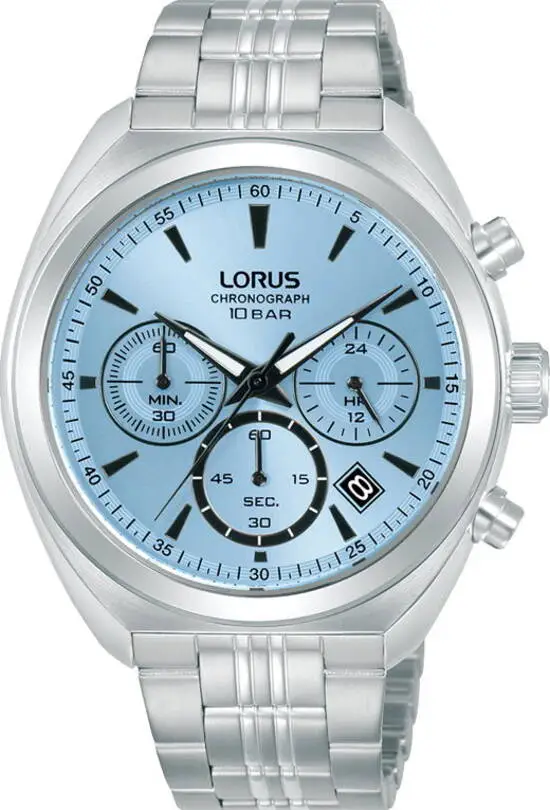 Lorus RT385KX9 Quartz Çelik Mavi Kadran 41 mm Erkek Kol Saati