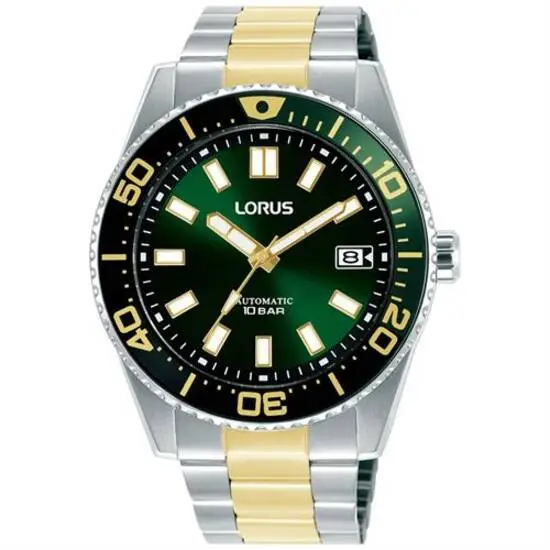 Lorus RU429AX9 Otomatik Çelik Gri Altın Rengi 10 ATM 42 mm Erkek Kol Saati