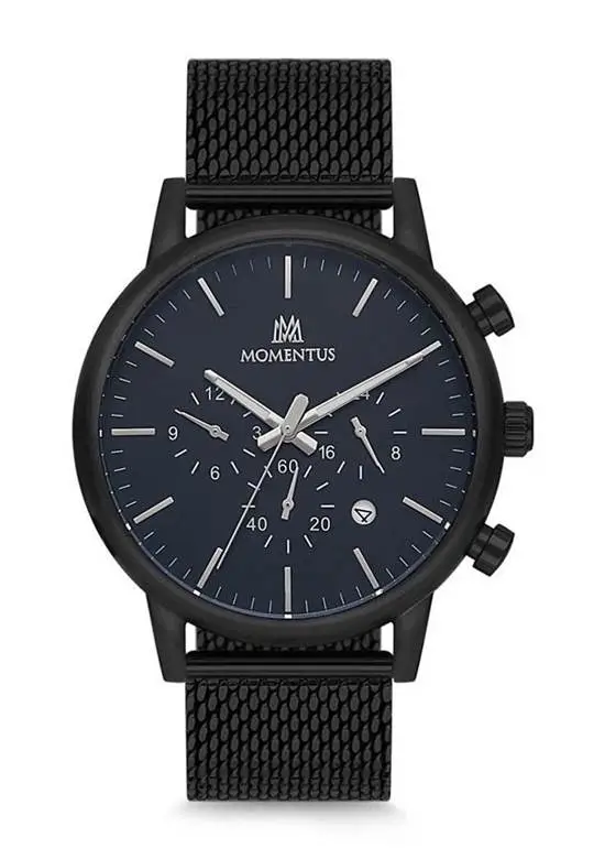 Momentus CC235B-04SS Quartz Hasır Siyah 46 mm Erkek Saat