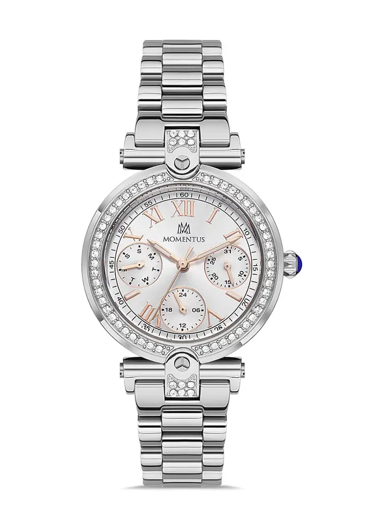 Momentus SS247S-02SR Quartz Çelik Gri Sedef Kadran 32 mm Kadın Kol Saati