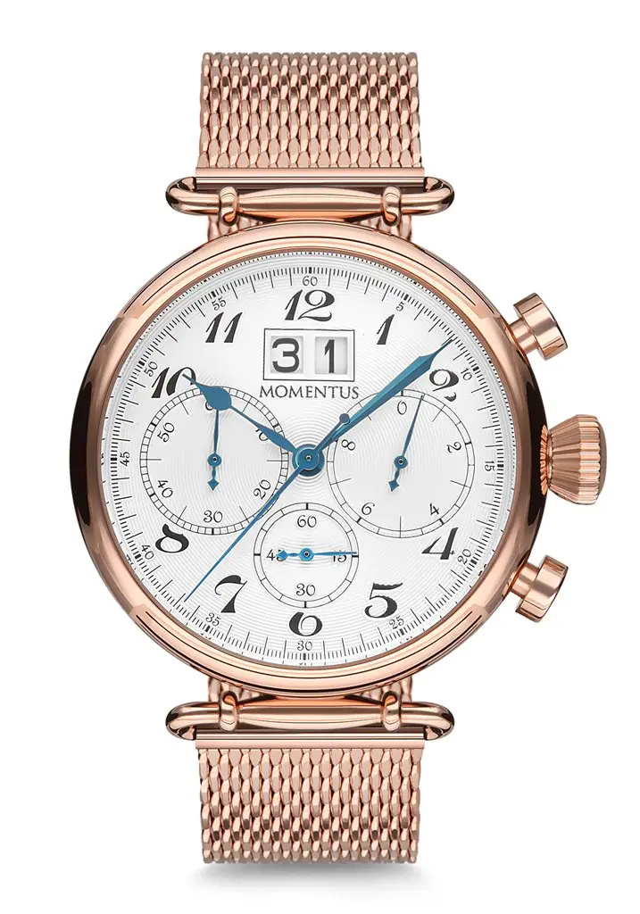 Momentus TM250R-02SR Quartz Hasır Rose Gold 46 mm Erkek Kol Saati
