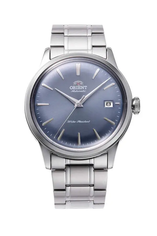 Orient Bombino RA-AC0M10L30B Kurmalı Otomatik Çelik Gri Mavi Kadran 38 mm Erkek Kol Saati