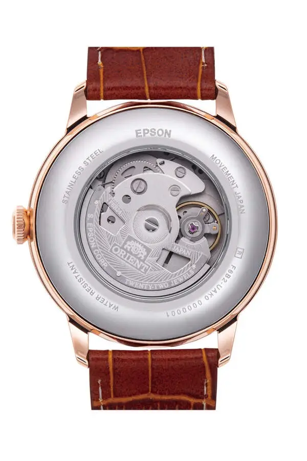 Orient RA-AK0801S30B Otomatik Deri Kahverengi Beyaz Kadran 42 mm Erkek Kol Saati