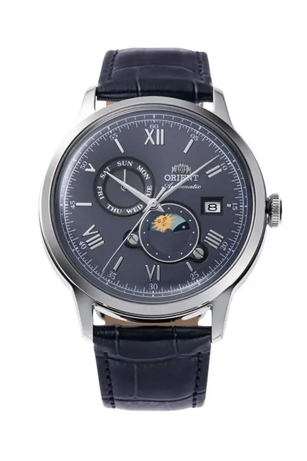 Orient RA-AK0806L30B Otomatik Deri Lacivert 42 mm Erkek Kol Saati 