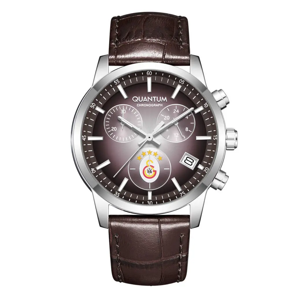 Quantum G1087.362 Quartz Deri Kahverengi 42 mm Erkek Kol Saati