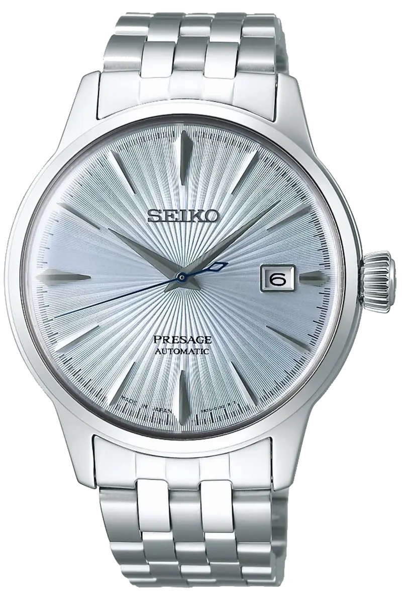 Seiko SRPE19J1 Otomatik Çelik Gri Mavi Kadran 41 mm Erkek Kol Saati