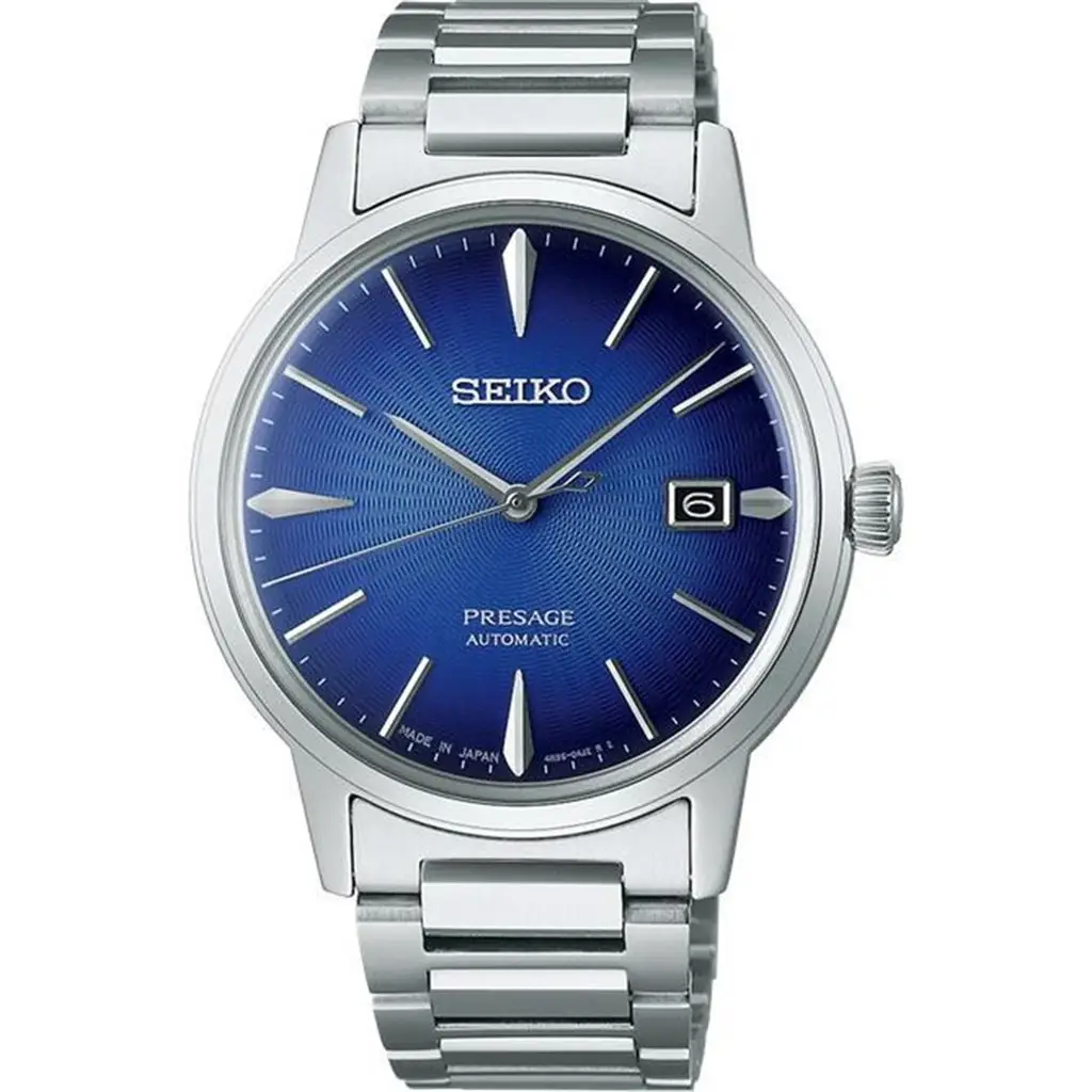 Seiko SRPJ13J1 Otomatik Çelik Gri Mavi Kadran 40 mm Erkek Kol Saati