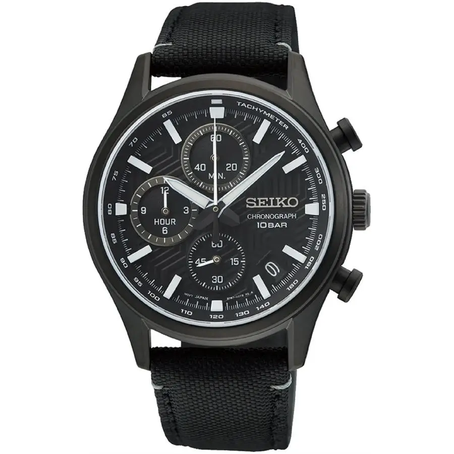 Seiko SSB421P1 Quartz Nato Siyah 10 ATM 40 mm Erkek Kol Saati