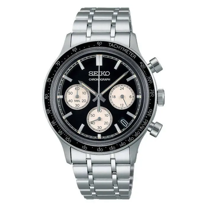 Seiko SSB479P1 Quartz Çelik Gri Siyah Kadran 10 ATM 39 mm Erkek Kol Saati
