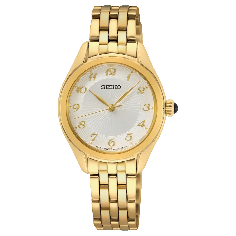 Seiko SUR384P Quartz Çelik Altın Rengi 29 mm Kadın Kol Saati