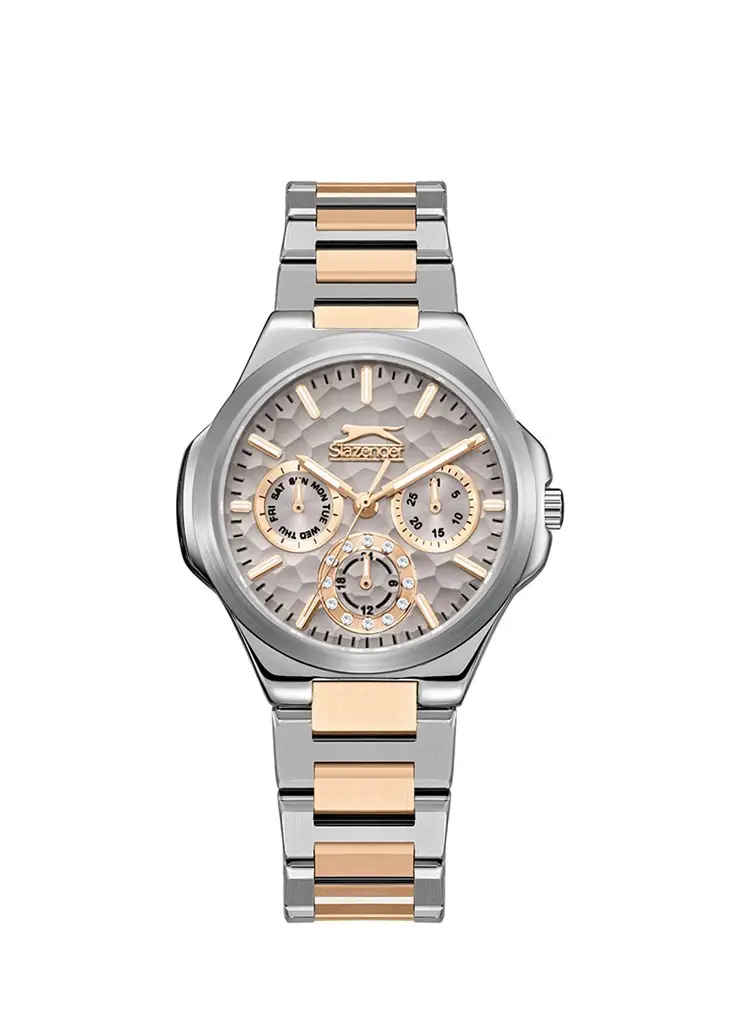 Slazenger SL.09.2365.4.02 Quartz Çelik Rose/Gri 44 mm Erkek Kol Saati