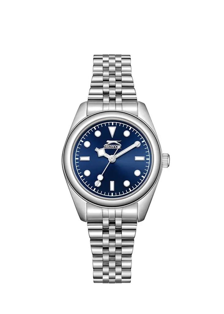 Slazenger SL.09.2424.3.03 Quartz Çelik Gri Lacivert Kadran 25 mm Kadın Kol Saati
