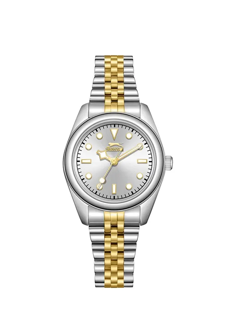 Slazenger SL.09.2424.3.04 Quartz Çelik Altın/Gri 25 mm Kadın Kol Saati