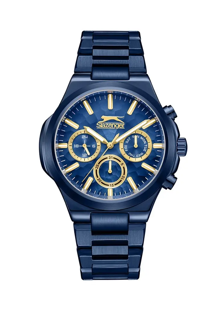 Slazenger SL.09.2427.2.04 Quartz Çelik Lacivert 45 mm Erkek Kol Saati